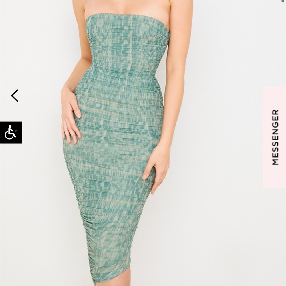 House of CB Sasha Dress Ivy Ruched Midi